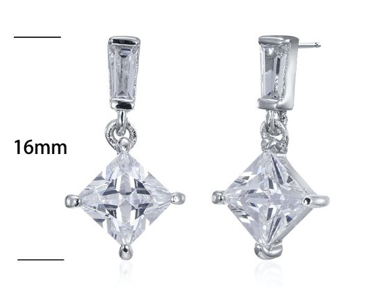 SE17181, Ladies' Moissanite Ring, S925, Rhodium Plated, White, 1.6g