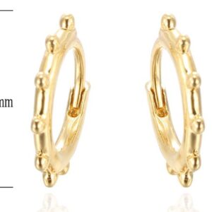 SE34159, Ladies' Moissanite Earring, S925, Rhodium Plated, White, 0.9g