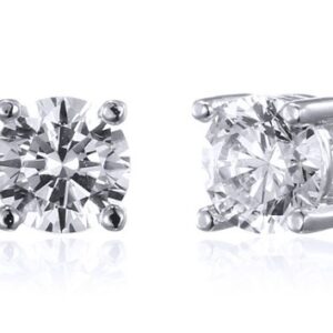 SE23513, Ladies' Moissanite Ring, S925, Rhodium Plated, White, 2.8g