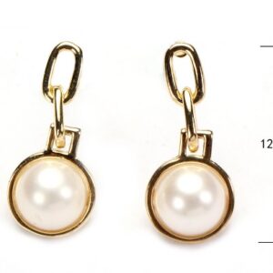 SE34075, Ladies' Moissanite Earring, S925, Rhodium Plated, White, 1.5g
