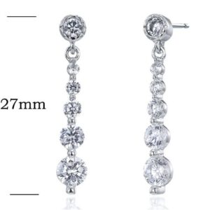 SE16604, Ladies' Moissanite Ring, S925, Rhodium Plated, White, 2.4g