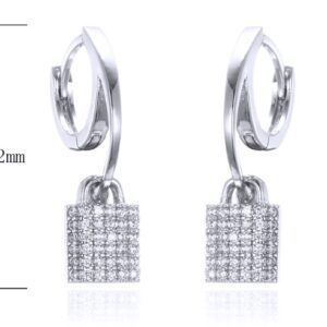 SE30995, Ladies' Moissanite Ring, S925, Rhodium Plated, White, 2.9g