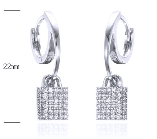 SE30995, Ladies' Moissanite Ring, S925, Rhodium Plated, White, 2.9g