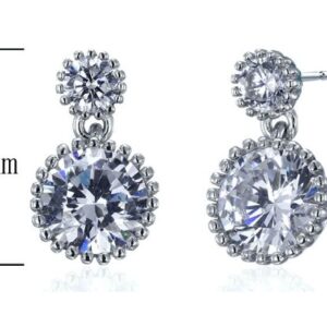 SE18091, Ladies' Moissanite Ring, S925, Rhodium Plated, White, 2.7g