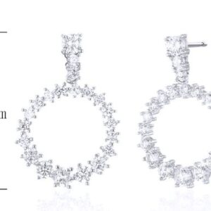 SE22244, Ladies' Moissanite Ring, S925, Rhodium Plated, White, 3.9g