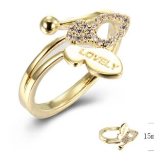 SJ41732, Ladies' Moissanite Ring, S925, Rhodium Plated, White, 2.1g