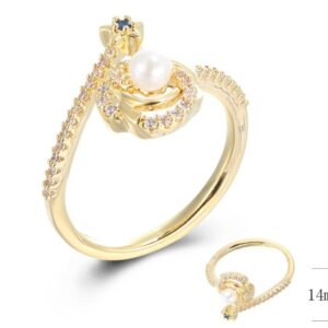 SJ41339, Ladies' Moissanite Ring, S925, Rhodium Plated, White, 1.8g