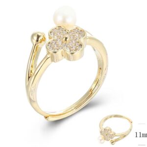 SJ41382, Ladies' Moissanite Ring, S925, Rhodium Plated, White, 2.3g