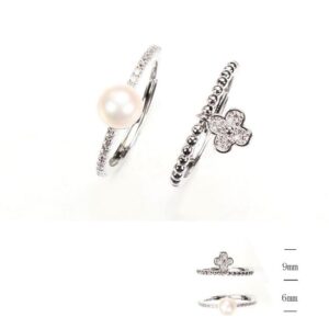SJ41378, Ladies' Moissanite Ring, S925, Rhodium Plated, White, 2.75g