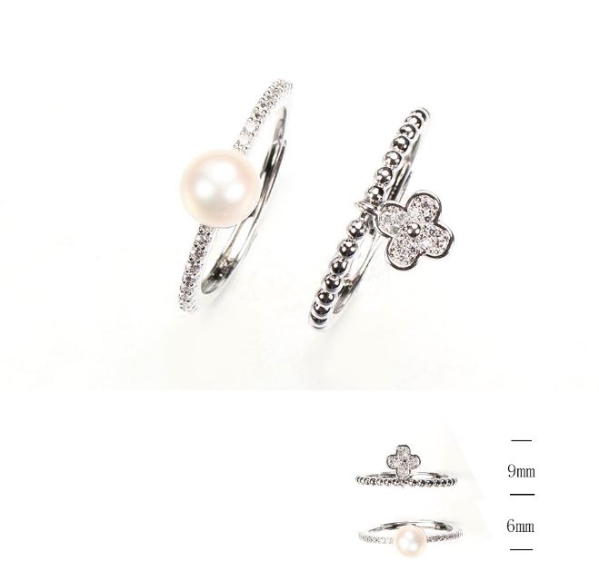 SJ41378, Ladies' Moissanite Ring, S925, Rhodium Plated, White, 2.75g