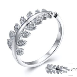 SJ24708, Ladies' Moissanite Ring, S925, Rhodium Plated, White, 1.84g