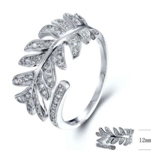 SJ24709, Ladies' Moissanite Ring, S925, Rhodium Plated, White, 2.79g