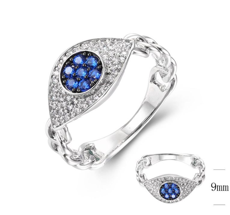 SJ39166, Ladies' Moissanite Ring, S925, Rhodium Plated, White, 2.68g
