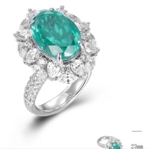 GR01113, Ladies' Moissanite Ring, S925, Rhodium Plated, White, 9.2g