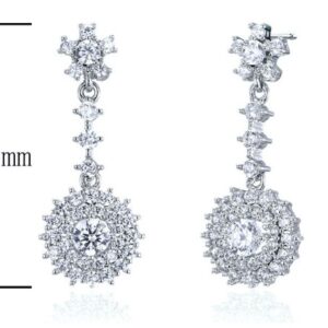 SE18042, Ladies' Moissanite Ring, S925, Rhodium Plated, White, 3.82g