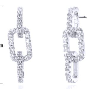 SE30560, Ladies' Moissanite Ring, S925, Rhodium Plated, White, 2.73g