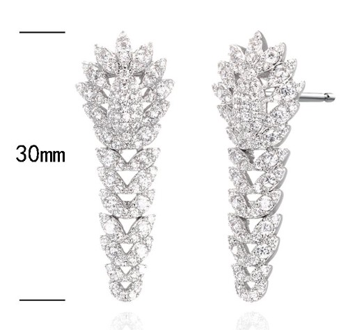 SE31983, Ladies' Moissanite Ring, S925, Rhodium Plated, White, 5.38g