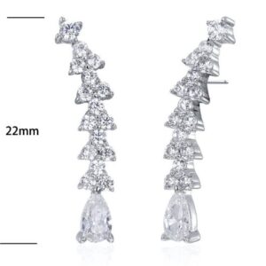 SE17194, Ladies' Moissanite Ring, S925, Rhodium Plated, White, 1.92g