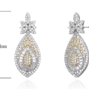 SE24827, Ladies' Moissanite Ring, S925, Rhodium Plated, White, 6.31g