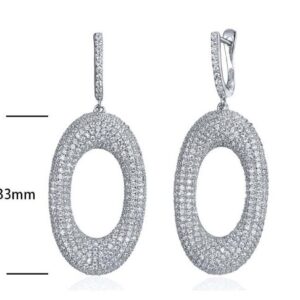 SE09239, Ladies' Moissanite Ring, S925, Rhodium Plated, White, 14.57g