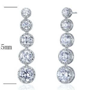 SE14356, Ladies' Moissanite Ring, S925, Rhodium Plated, White, 10.12g