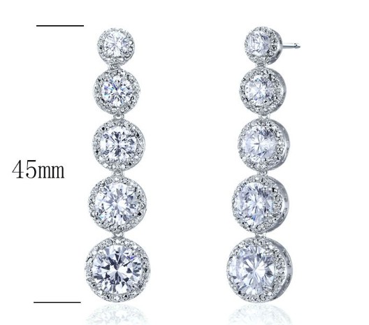 SE14356, Ladies' Moissanite Ring, S925, Rhodium Plated, White, 10.12g