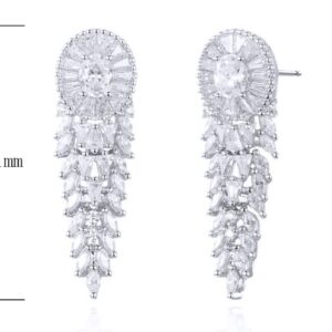 SE29810, Ladies' Moissanite Ring, S925, Rhodium Plated, White, 2.94g