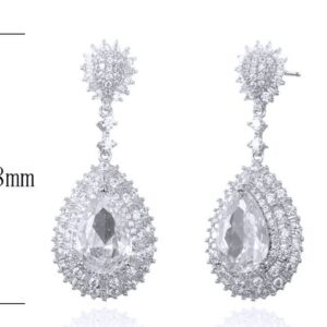SE26887, Ladies' Moissanite Ring, S925, Rhodium Plated, White, 9.04g