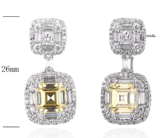 SE30670, Ladies' Moissanite Ring, S925, Rhodium Plated, White, 9.28g