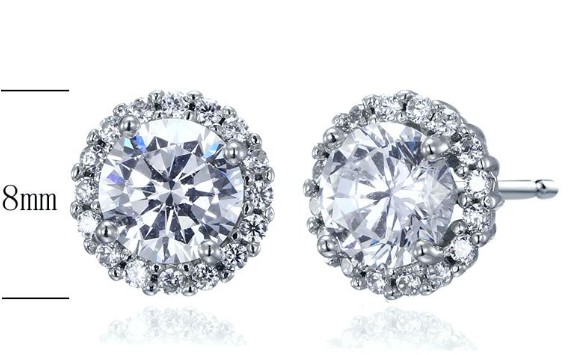 SE17830, Ladies' Moissanite Ring, S925, Rhodium Plated, White, 1.67g