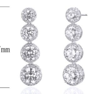 SE22707, Ladies' Moissanite Ring, S925, Rhodium Plated, White, 9.81g