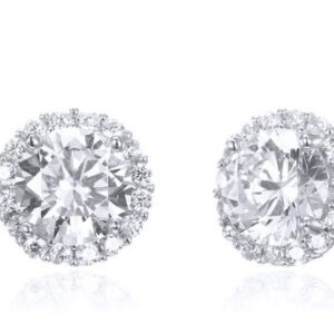 SE26001, Ladies' Moissanite Ring, S925, Rhodium Plated, White, 1.7g