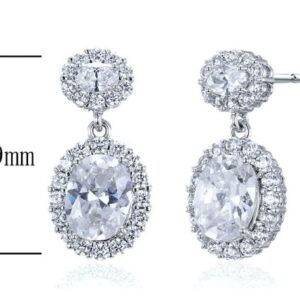 SE18046, Ladies' Moissanite Ring, S925, Rhodium Plated, White, 4.29g