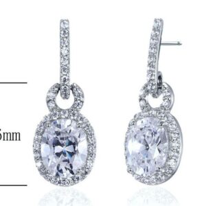 SE18041, Ladies' Moissanite Ring, S925, Rhodium Plated, White, 3.29g