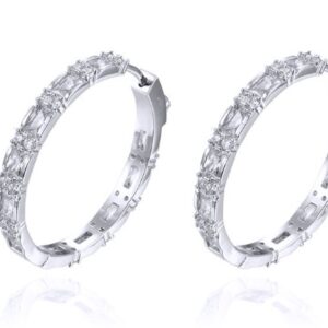 SE30370, Ladies' Moissanite Ring, S925, Rhodium Plated, White, 8.15g