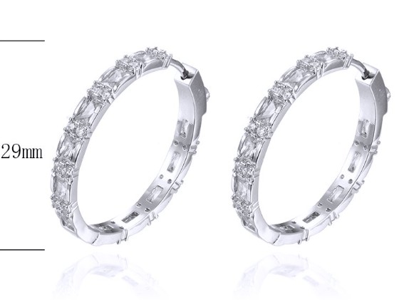 SE30370, Ladies' Moissanite Ring, S925, Rhodium Plated, White, 8.15g