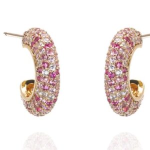 SE39499, Ladies' Moissanite Earring, S925, Rhodium Plated, White, 3.04g