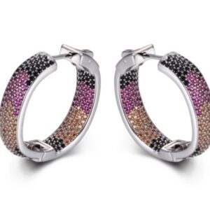 SE21318-C, Ladies' Moissanite Ring, S925, Rhodium + Black Rhodium Plated, Silver, 11.2g