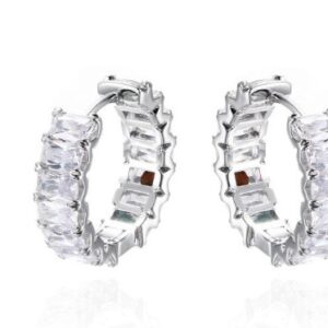 SE35058, Ladies' Moissanite Ring, S925, Rhodium Plated, White, 8.66g