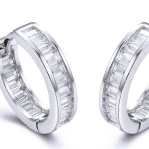 SE27798, Ladies' Moissanite Ring, S925, Rhodium Plated, White, 4.64g