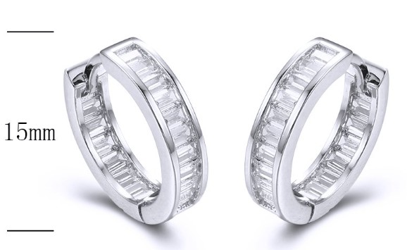 SE27798, Ladies' Moissanite Ring, S925, Rhodium Plated, White, 4.64g