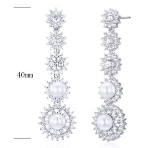 SE23108, Ladies' Moissanite Ring, S925, Rhodium Plated, White, 6.8g