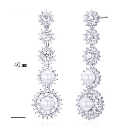 SE23108, Ladies' Moissanite Ring, S925, Rhodium Plated, White, 6.8g