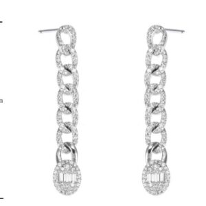 SE36859, Ladies' Moissanite Ring, S925, Rhodium Plated, White, 6.97g