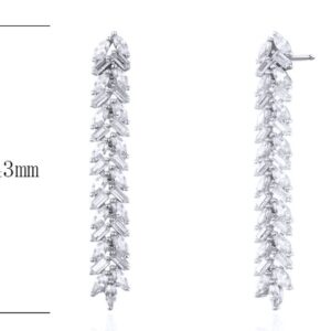 SE25112, Ladies' Moissanite Ring, S925, Rhodium Plated, White, 6.7g