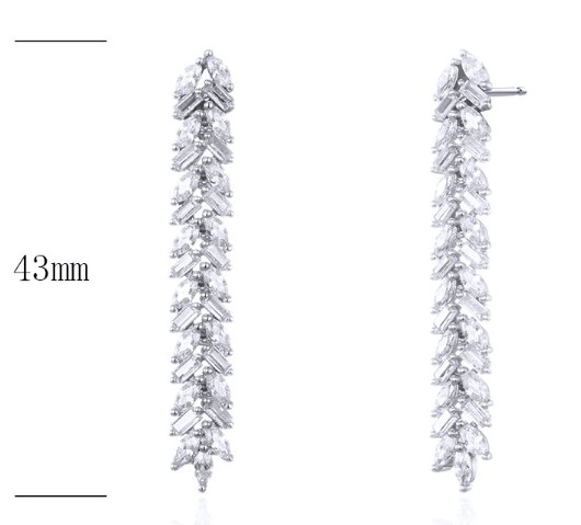 SE25112, Ladies' Moissanite Ring, S925, Rhodium Plated, White, 6.7g