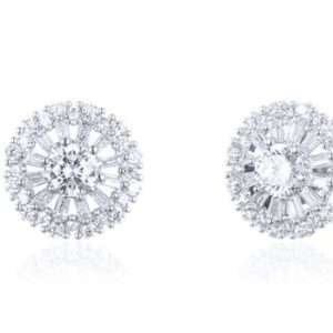 SE24957, Ladies' Moissanite Ring, S925, Rhodium Plated, White, 3.03g