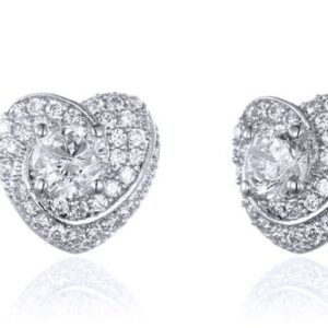 SE24033, Ladies' Moissanite Ring, S925, Rhodium Plated, White, 2.1g