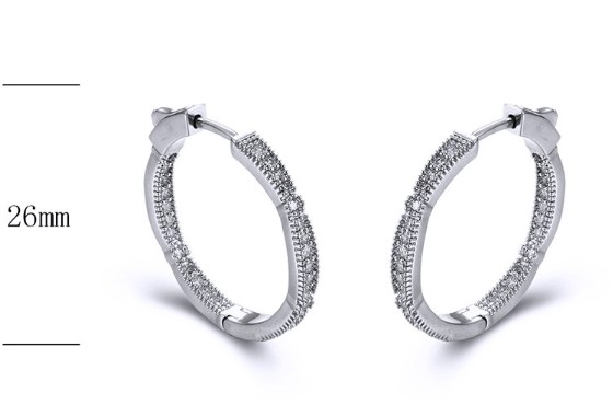 SE24995, Ladies' Moissanite Ring, S925, Rhodium Plated, White, 2.6g