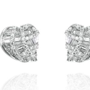 SE37484, Ladies' Moissanite Ring, S925, Rhodium Plated, White, 2.41g